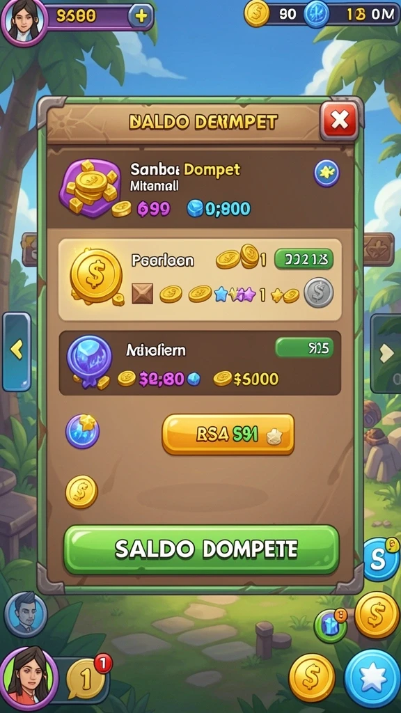 Fitur multiplayer yang memungkinkan bermain bersama teman.