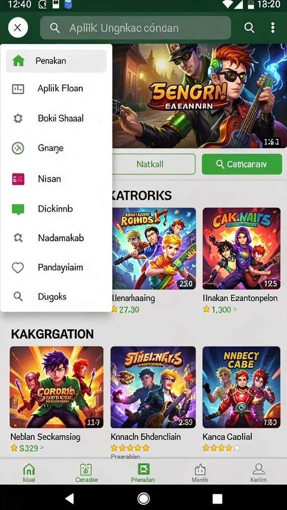 Grafis dan efek suara yang membuat permainan semakin seru.