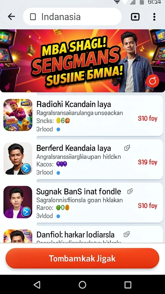 Menampilkan momen seru saat bermain multiplayer.