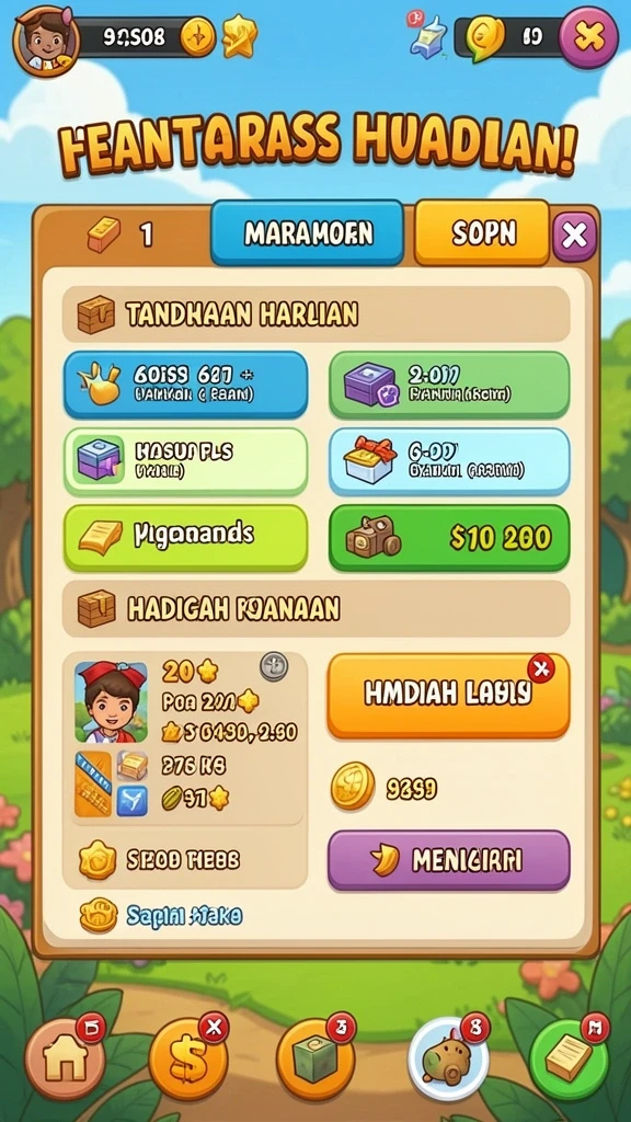Fitur bonus menarik untuk meningkatkan peluang bermain.
