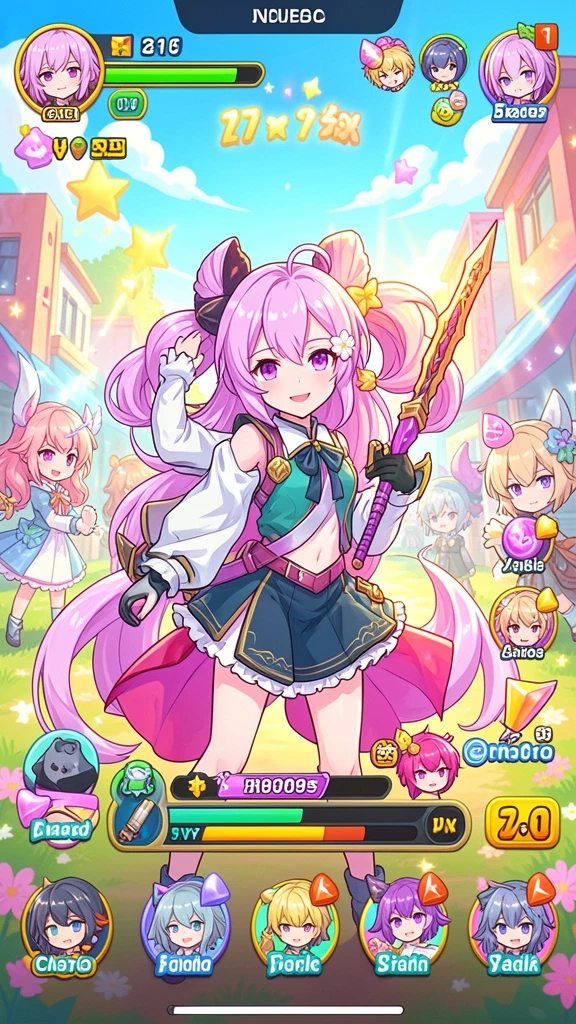 Karakter game yang beragam dan unik untuk dipilih.