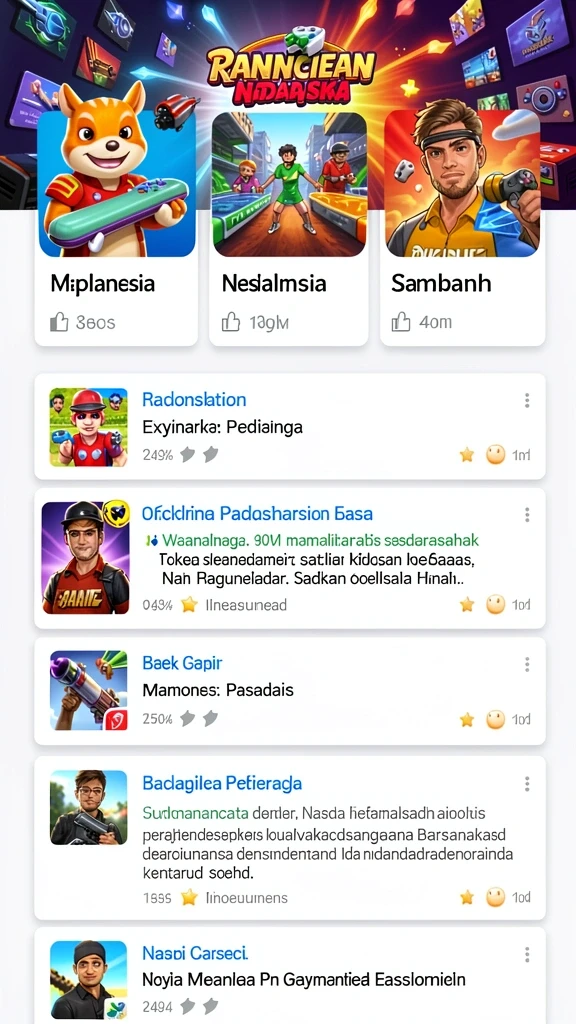 Tampilan awal F7F7 yang menarik dan penuh warna.
