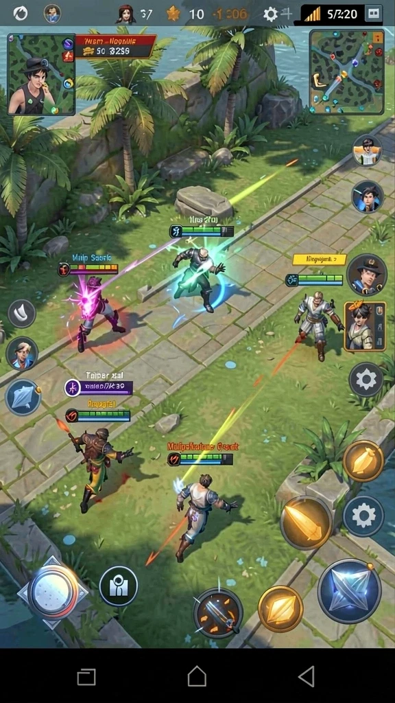 Adegan petualangan yang menegangkan di dalam game.
