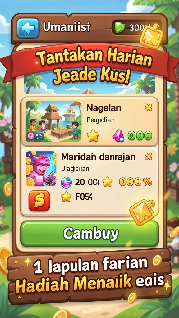 Level yang menantang dengan desain yang kreatif.