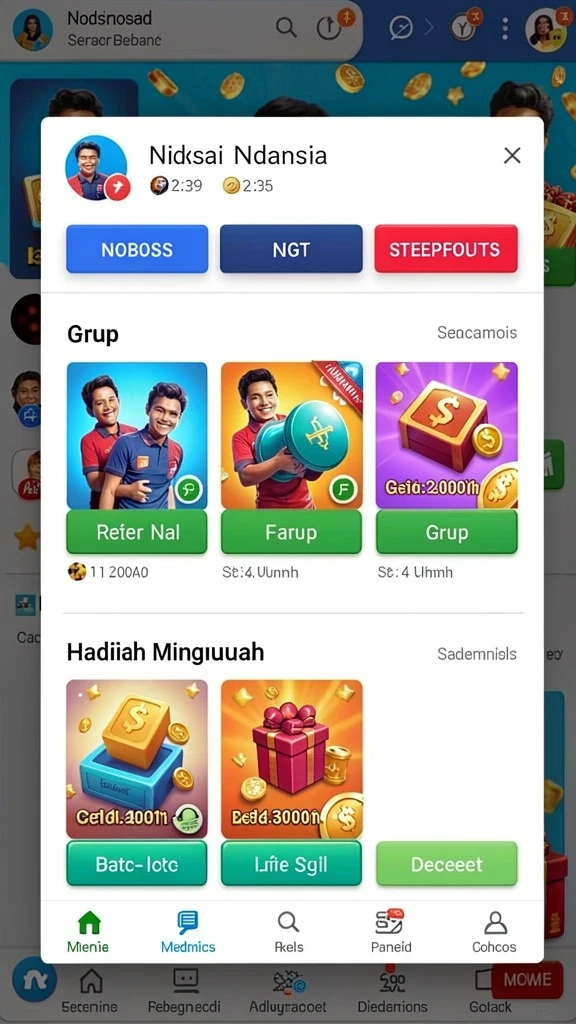 Karakter unik dan beragam yang dapat dipilih.
