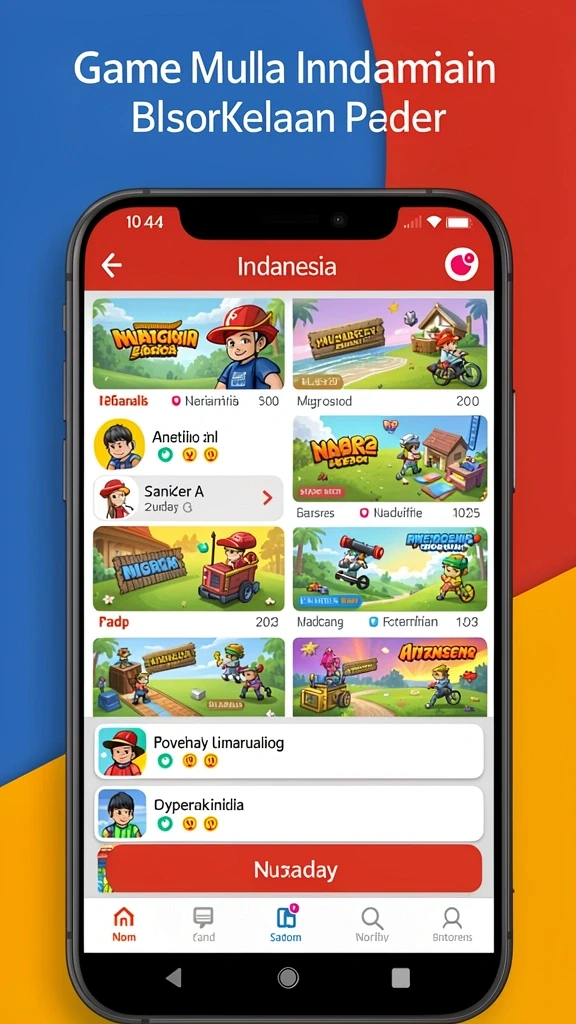 Level permainan yang semakin menantang dan seru.