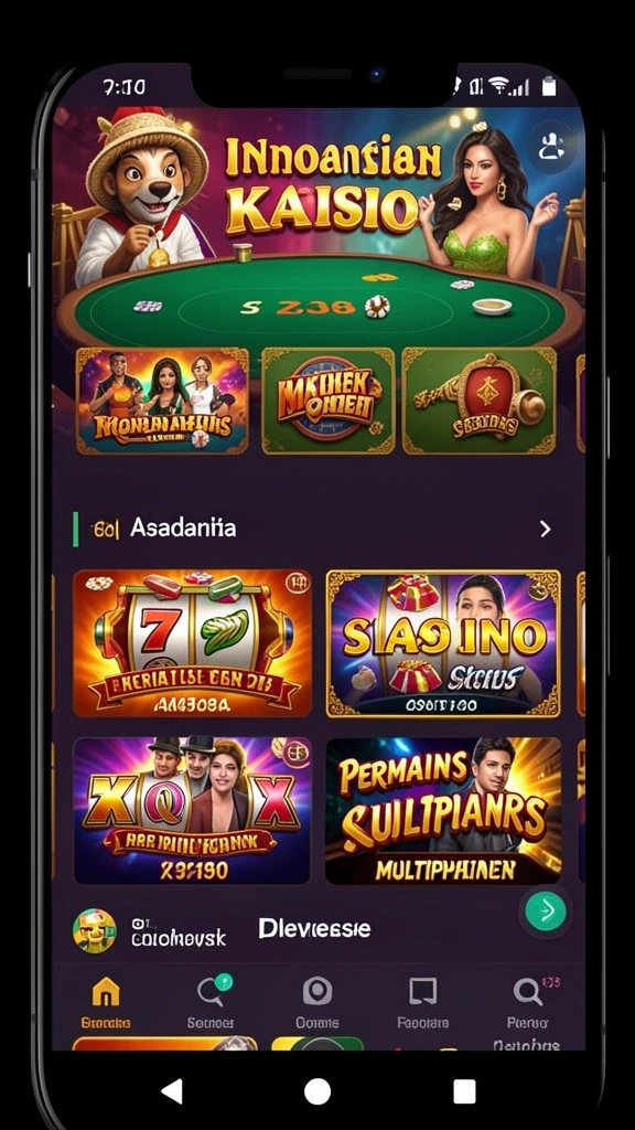 Tampilan antarmuka utama LUCKSVIP yang menarik.