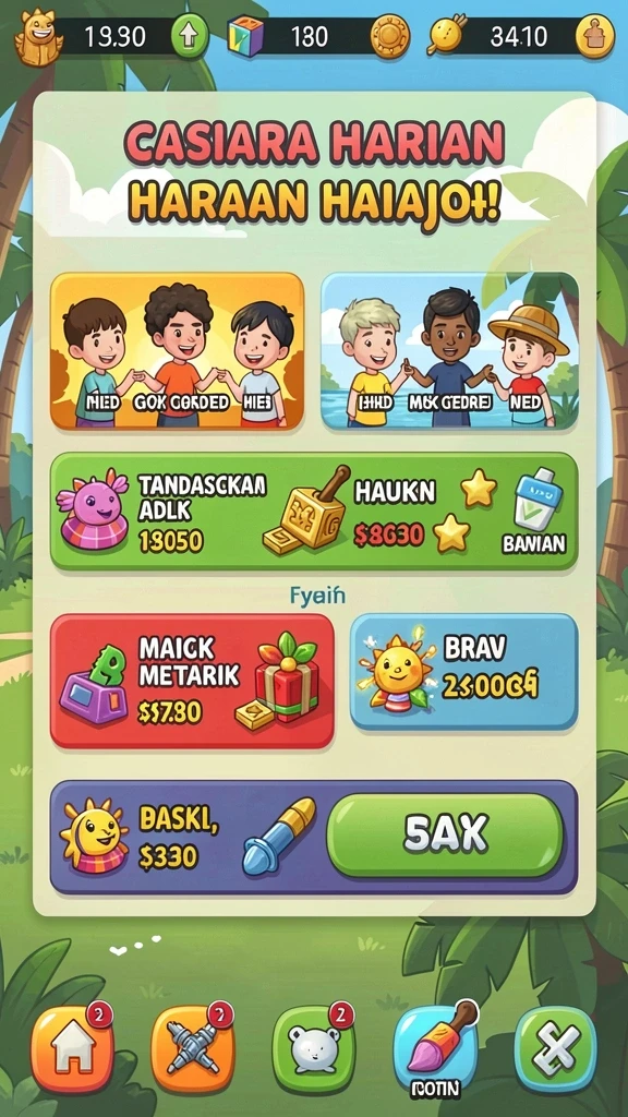 Gameplay seru dengan berbagai mode permainan.