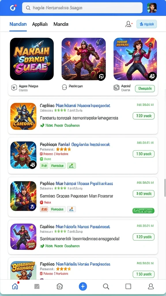 Grafis menakjubkan dalam setiap permainan.