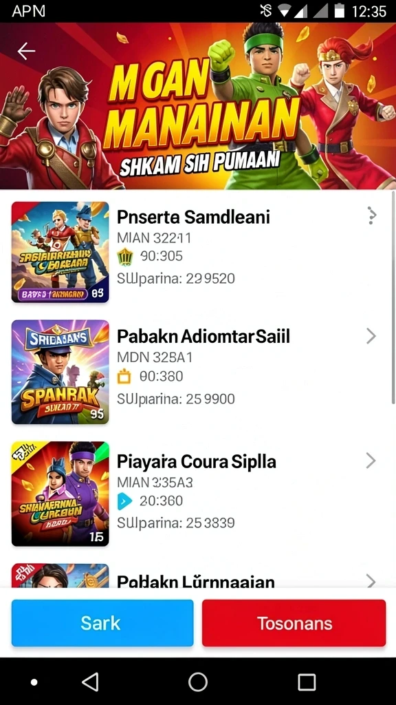Screenshot menunjukkan bonus jackpot yang menggiurkan.