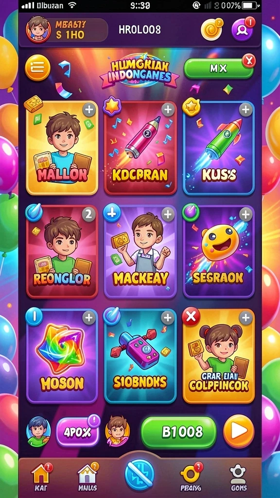 Tampilan menu utama MYSLOT188 yang intuitif.