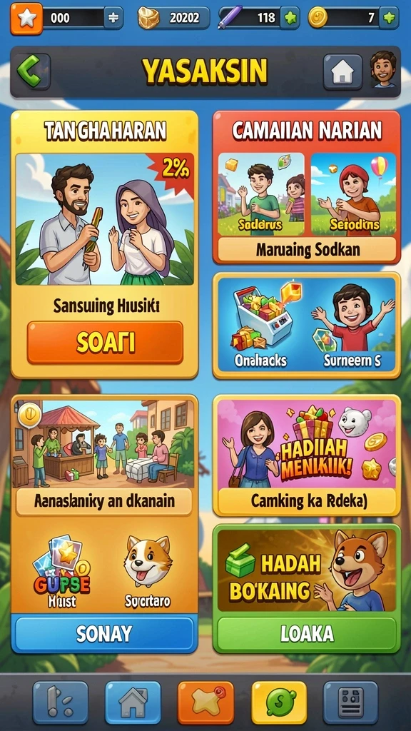 Ragam permainan yang menyenangkan untuk semua usia.