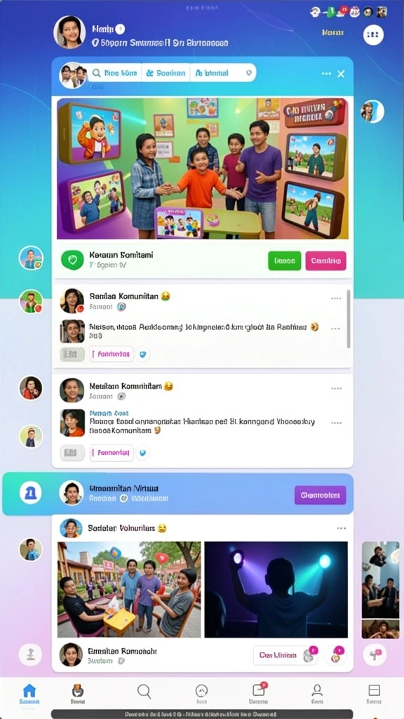 Gambaran interaksi sosial di dalam game RAJABANDOT.