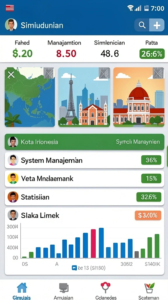 Tangkapan layar menampilkan grafik yang memukau dari RAJAWALI55.