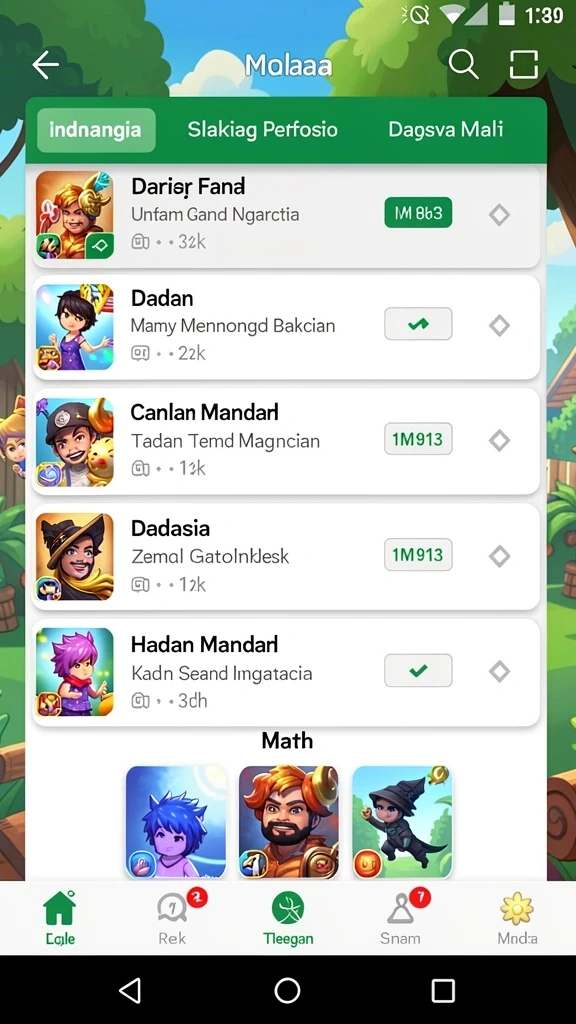 Menampilkan berbagai mode permainan menarik dan menantang.