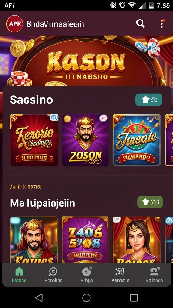 Tampilan antarmuka utama aplikasi SS88BET.