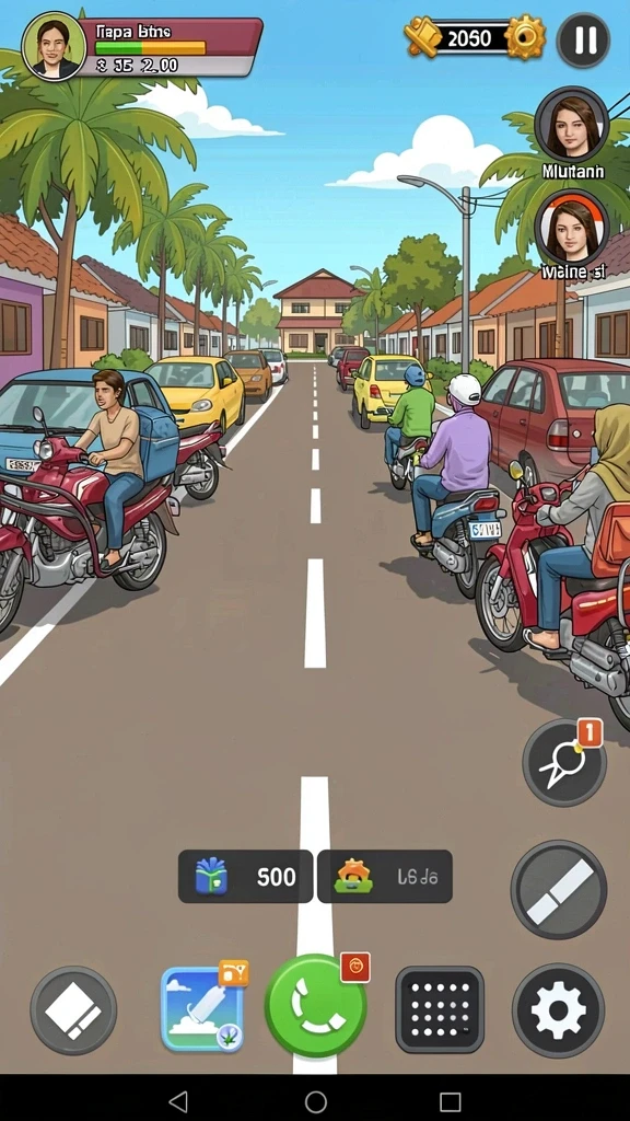 Tampilan menu utama yang menawan.